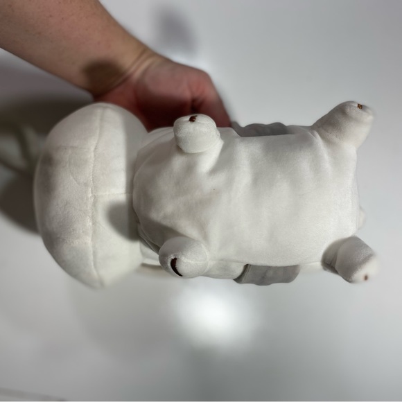 Miniso Life White Mini Squish-able Stuffed Plush Cute Kitty Cat Zip Purse NWT - Picture 6 of 15